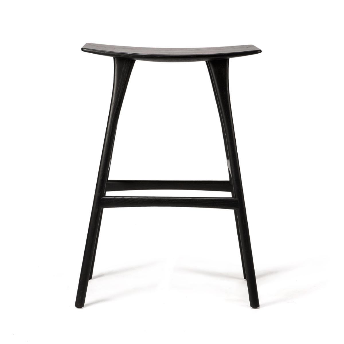 Ethnicraft Osso bar stool 80x57 cm Black – image 2