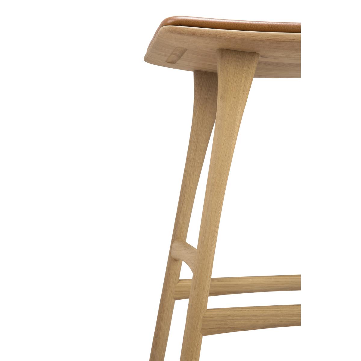 Ethnicraft Osso Counter high stool 67 cm Lacquered oak – image 6