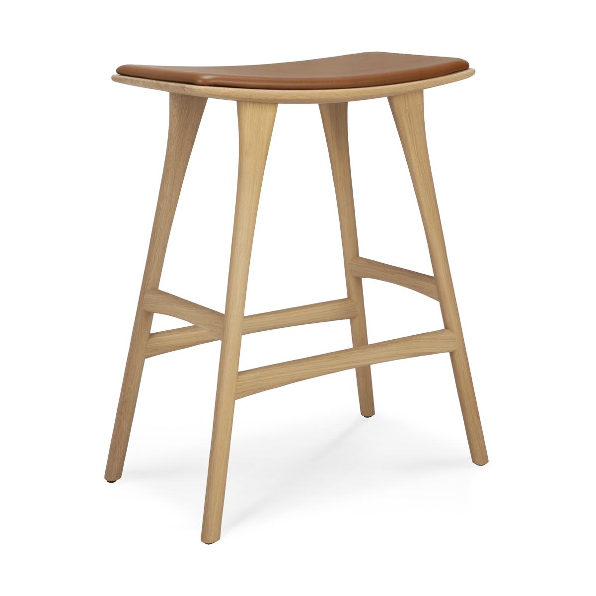 Ethnicraft Osso Counter high stool 67 cm Lacquered oak – image 8