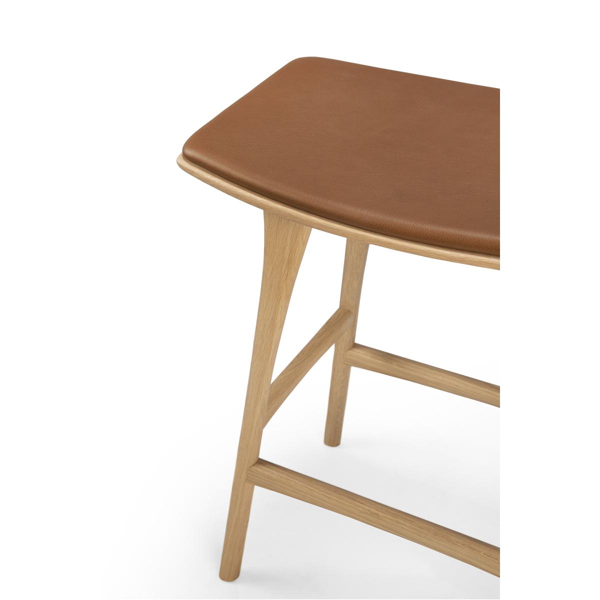 Ethnicraft Osso Counter high stool 67 cm Lacquered oak – image 9