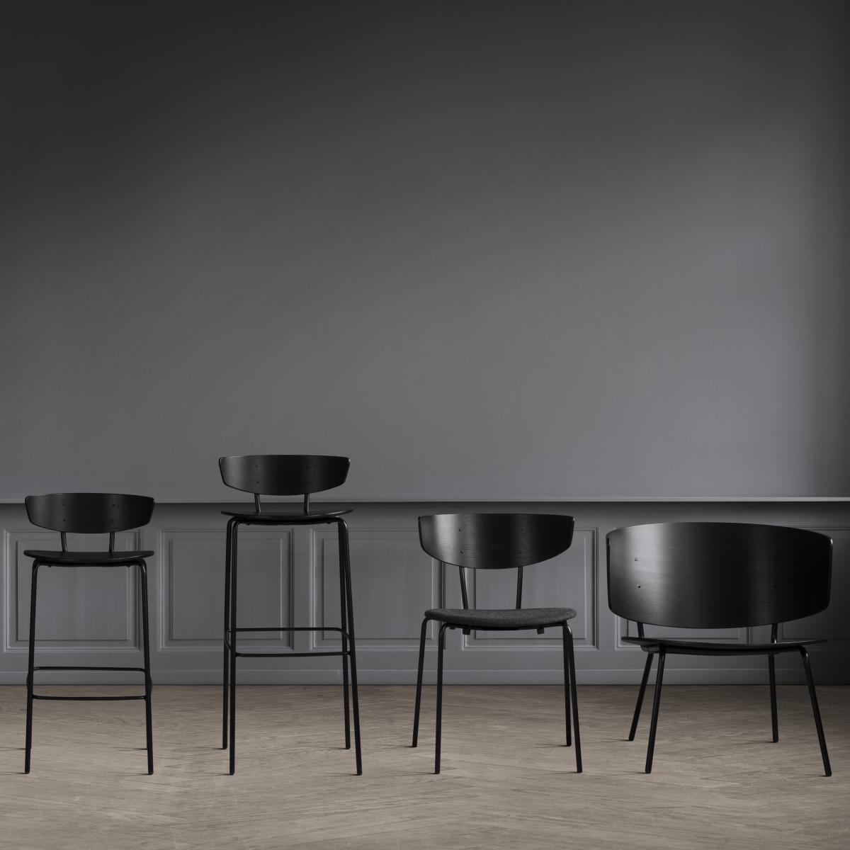 ferm LIVING Herman barstool high Black – image 2
