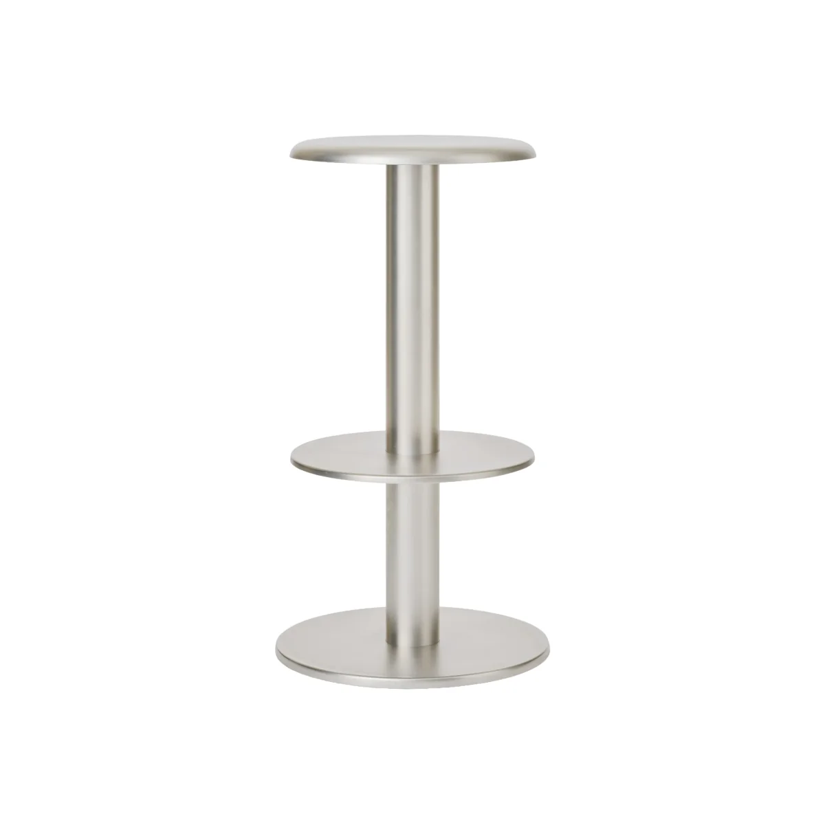 New Works Coupe bar stool Stainless steel 76 cm – image 1