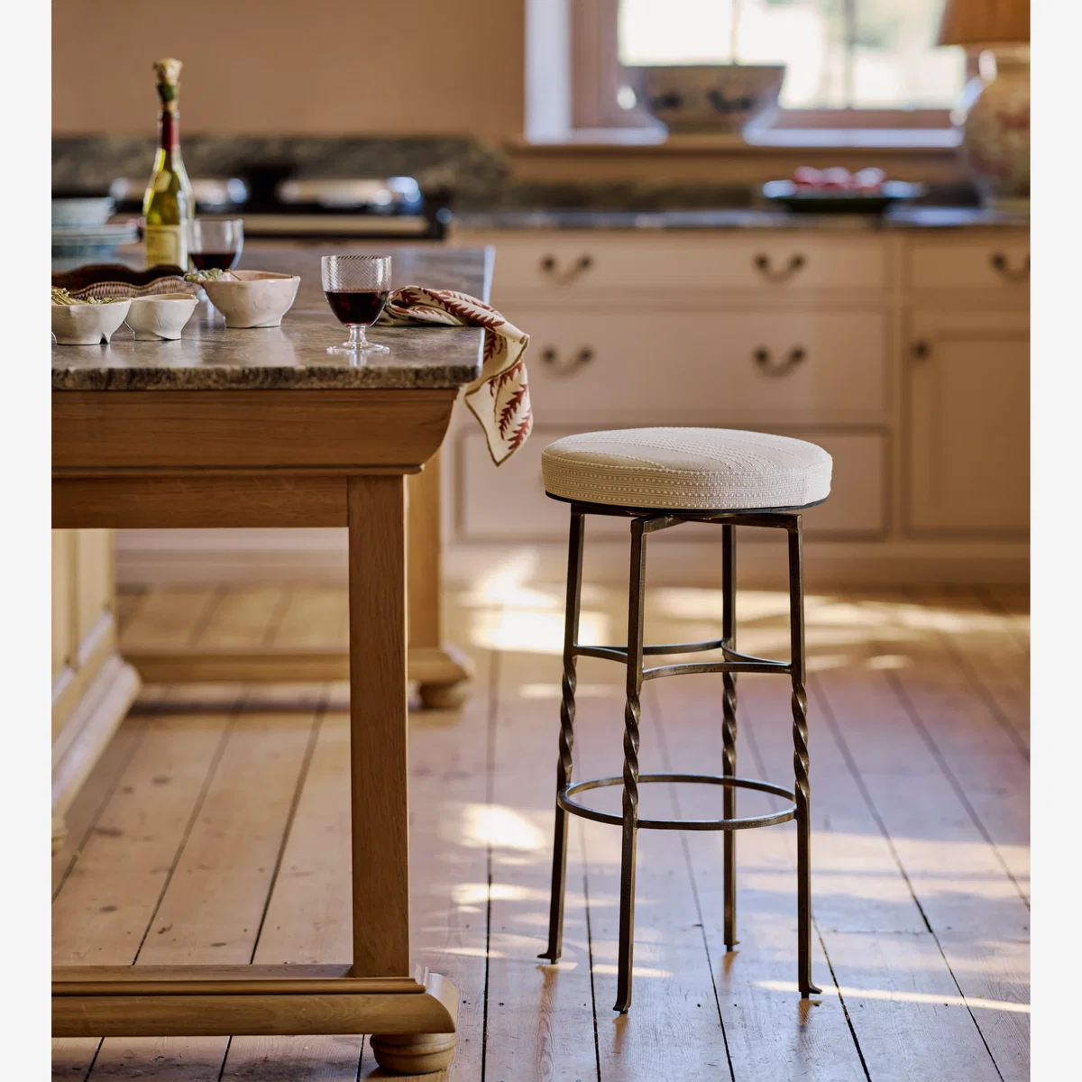 OKA, Maudslay Bar Stool - Natural, Bar Stool – image 1