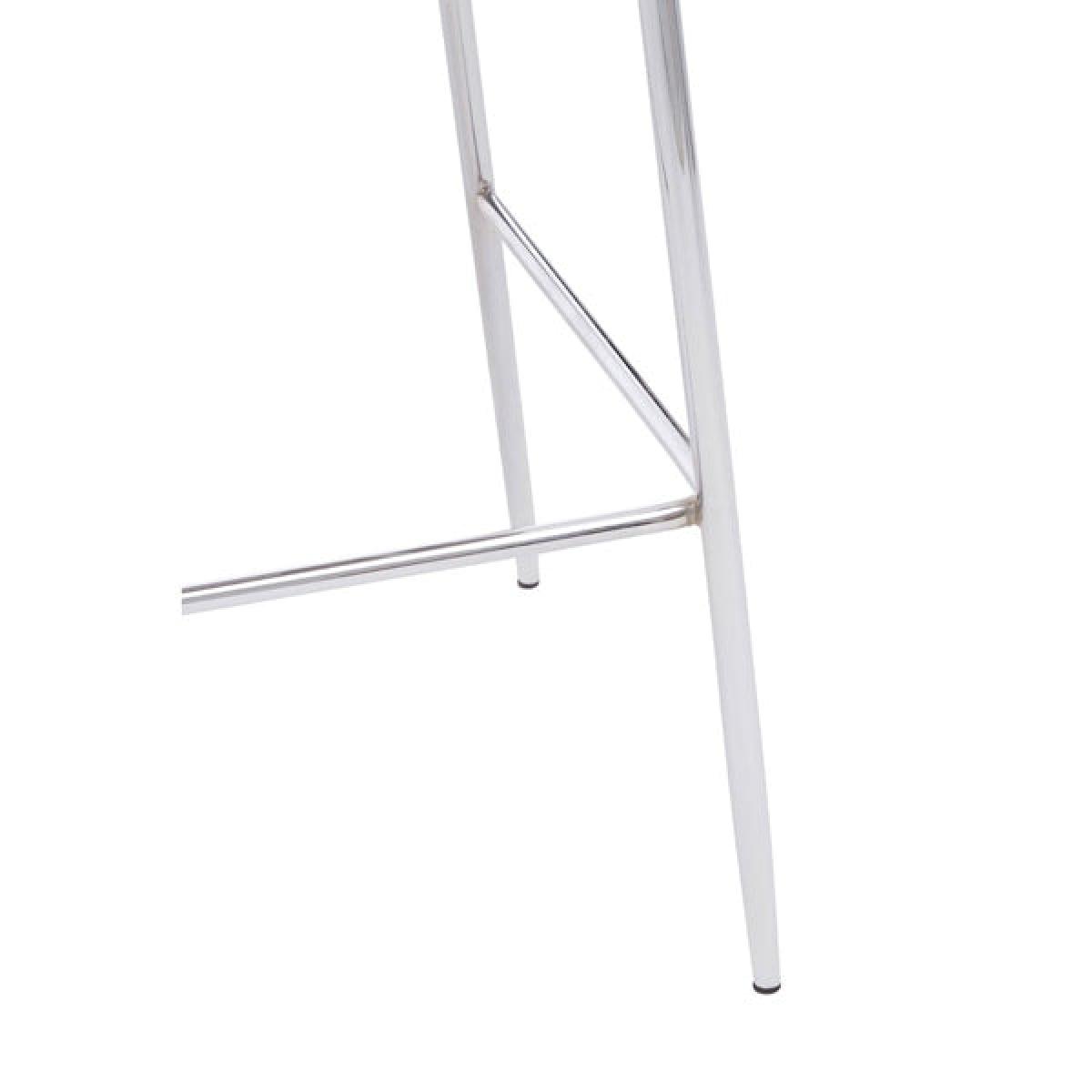 Olivia's Tara Bar Chair in Mink Velvet Chrome Finish – image 6