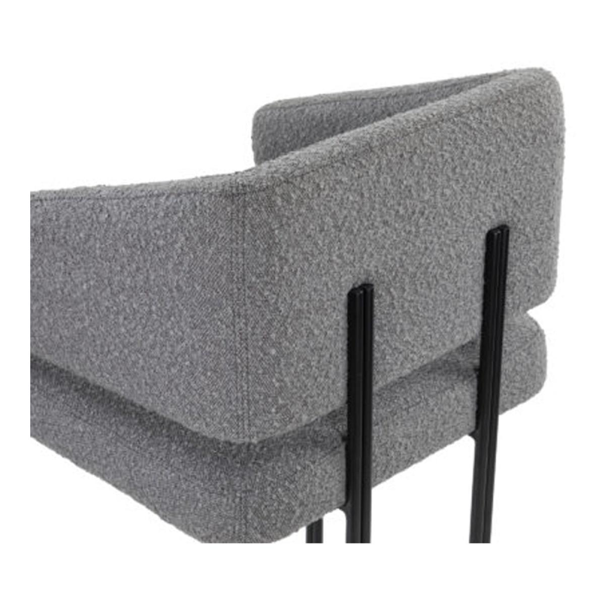 Liang & Eimil Tatler Bar Stool Grey And Matt Black Legs – image 4
