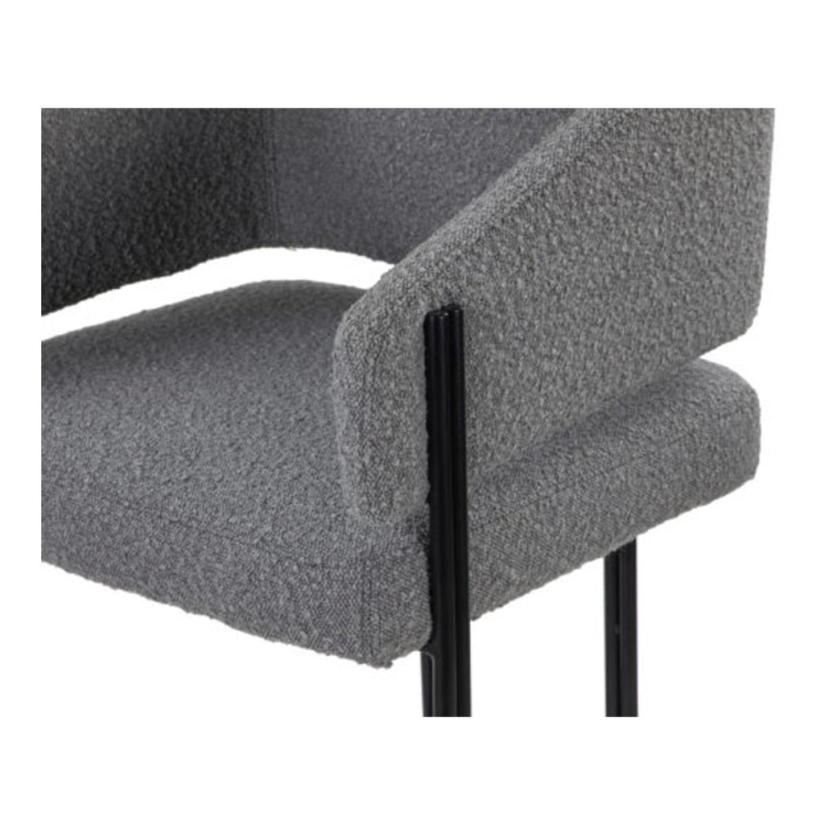 Liang & Eimil Tatler Bar Stool Grey And Matt Black Legs – image 5