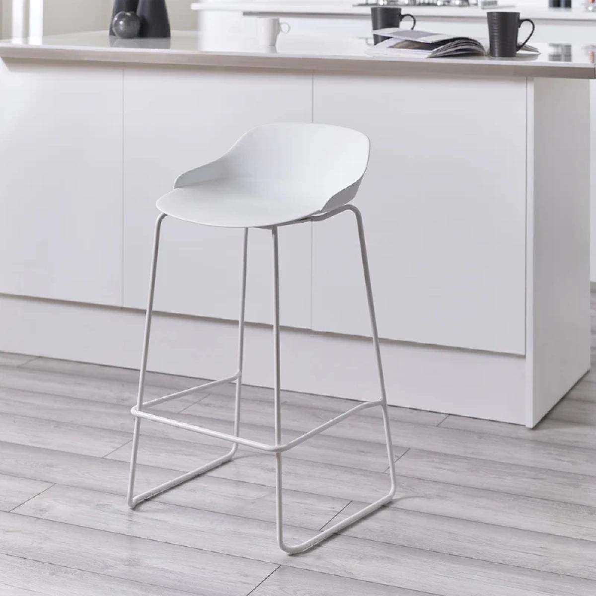 Julian Bowen Rocco Stool - White – image 1