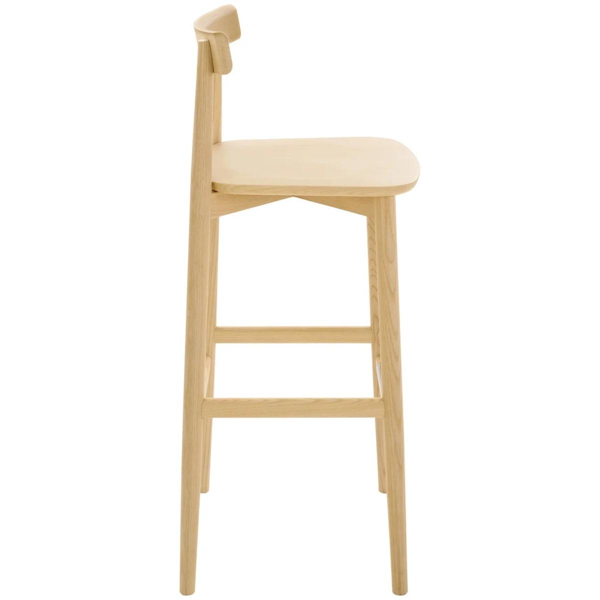 Ercol Upholstered Lara Bar Stool With Back 75cm - Fabric Grade U – image 5