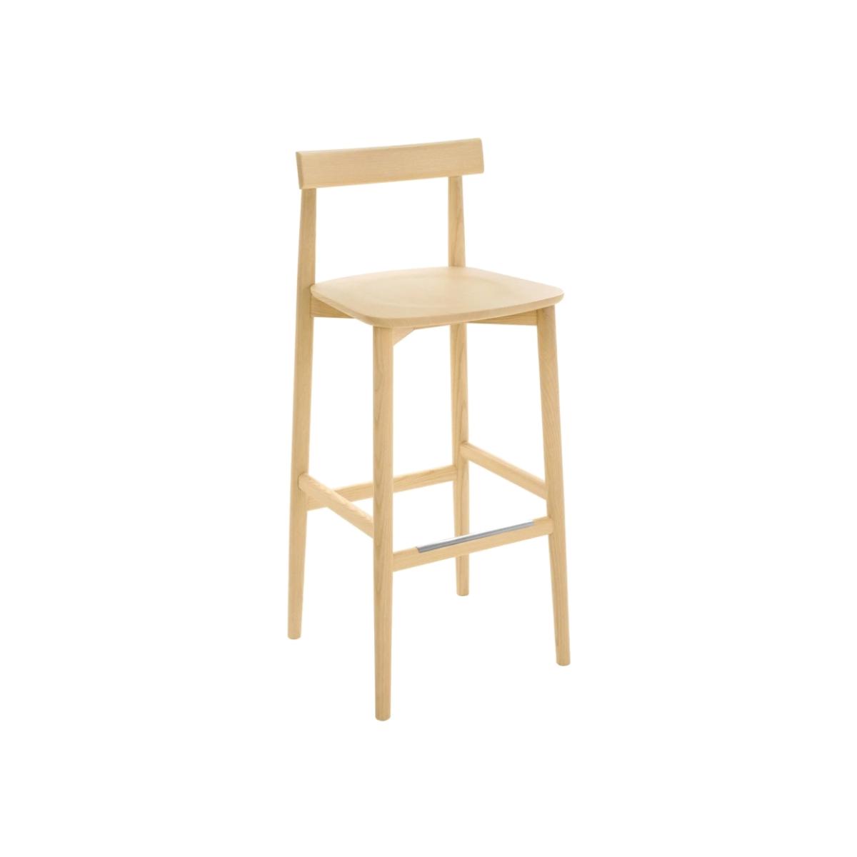 Ercol Upholstered Lara Bar Stool With Back 75cm - Fabric Grade U – image 1