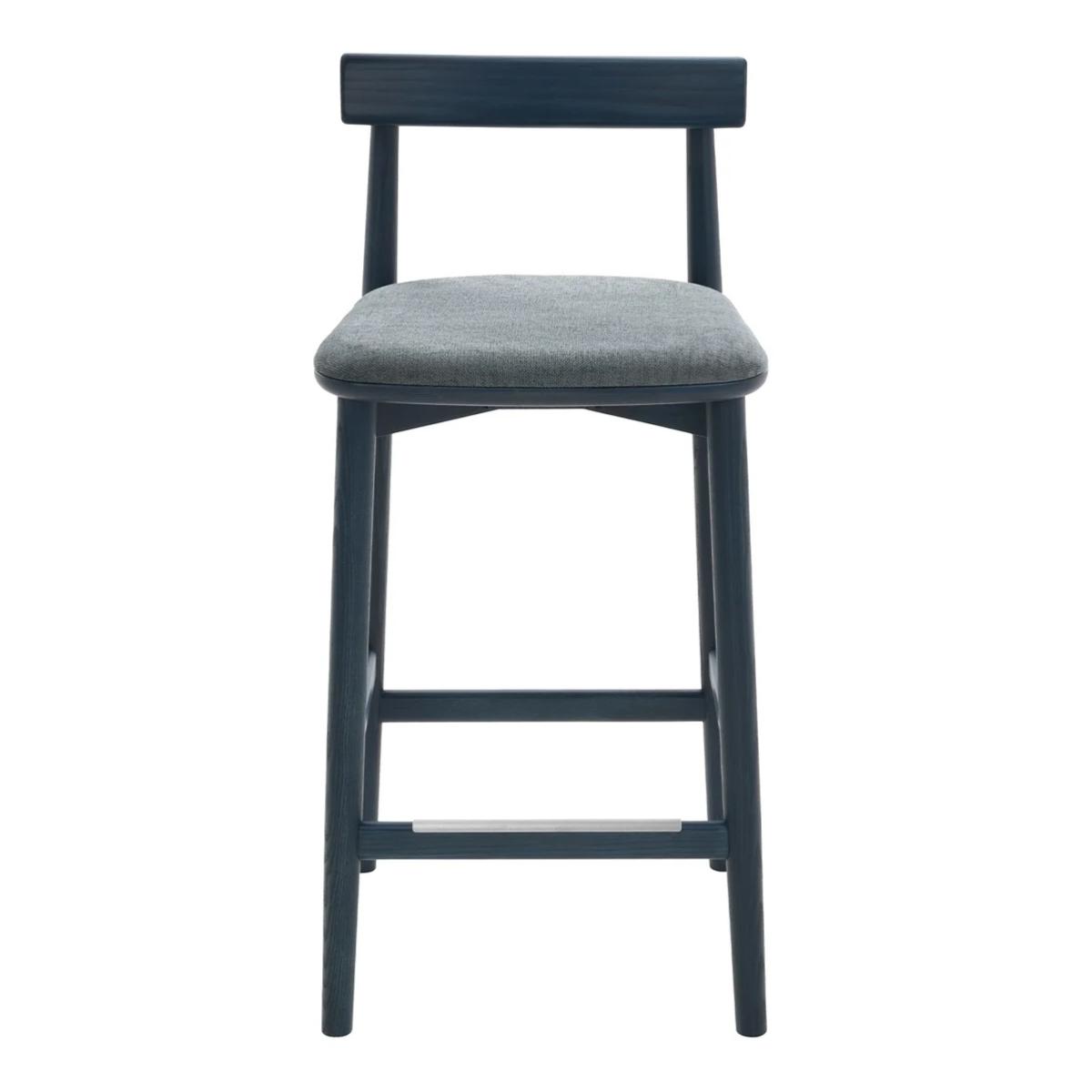 Ercol Upholstered Lara Counter Stool With Back 65cm - Fabric Grade U – image 3