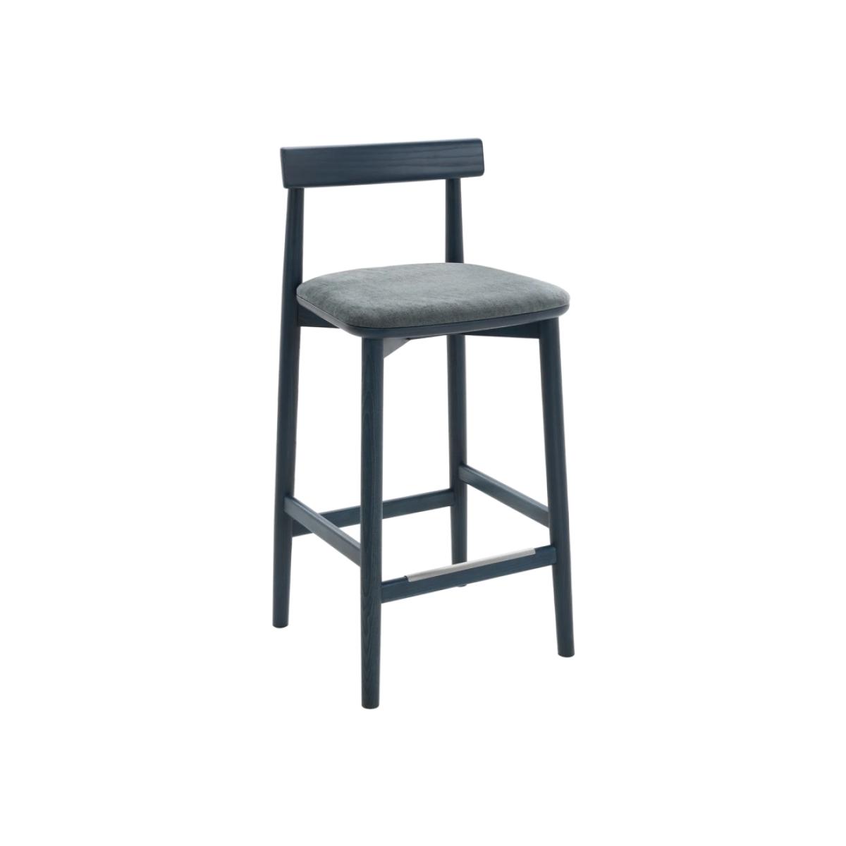 Ercol Upholstered Lara Counter Stool With Back 65cm - Fabric Grade U – image 1