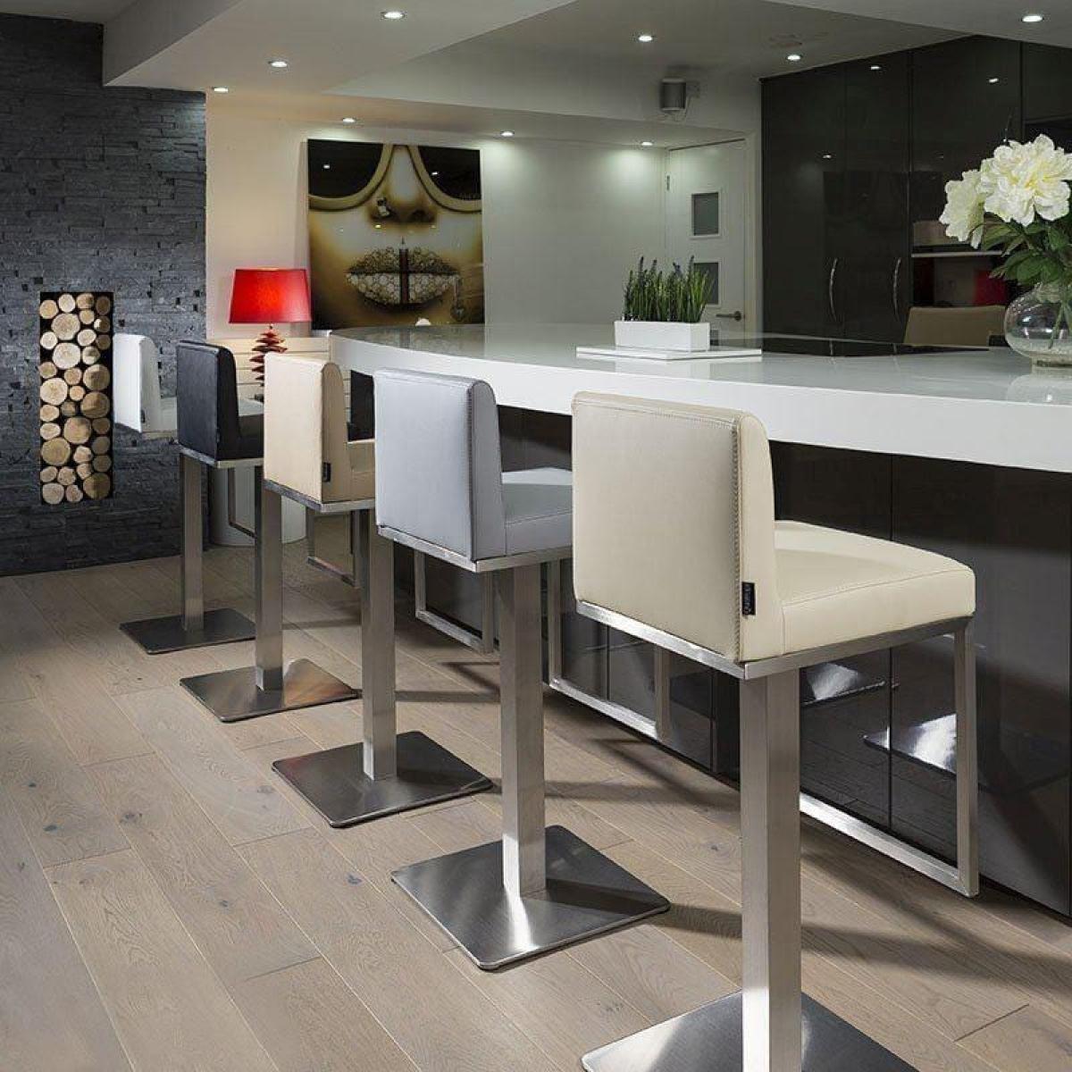 ExDisplay Quatropi Luxury Black Breakfast Kitchen Bar Stool /Seat/Barstool OB210 – image 5