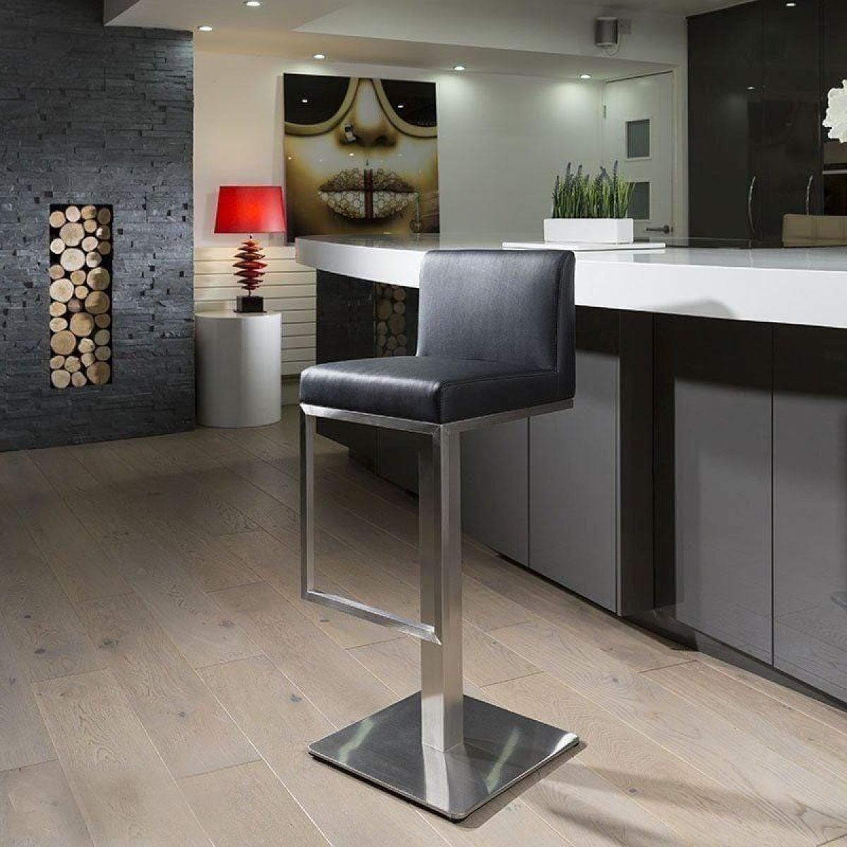 Quatropi Luxury Black Breakfast Kitchen Bar Stool /Seat/Barstool OB210 – image 2