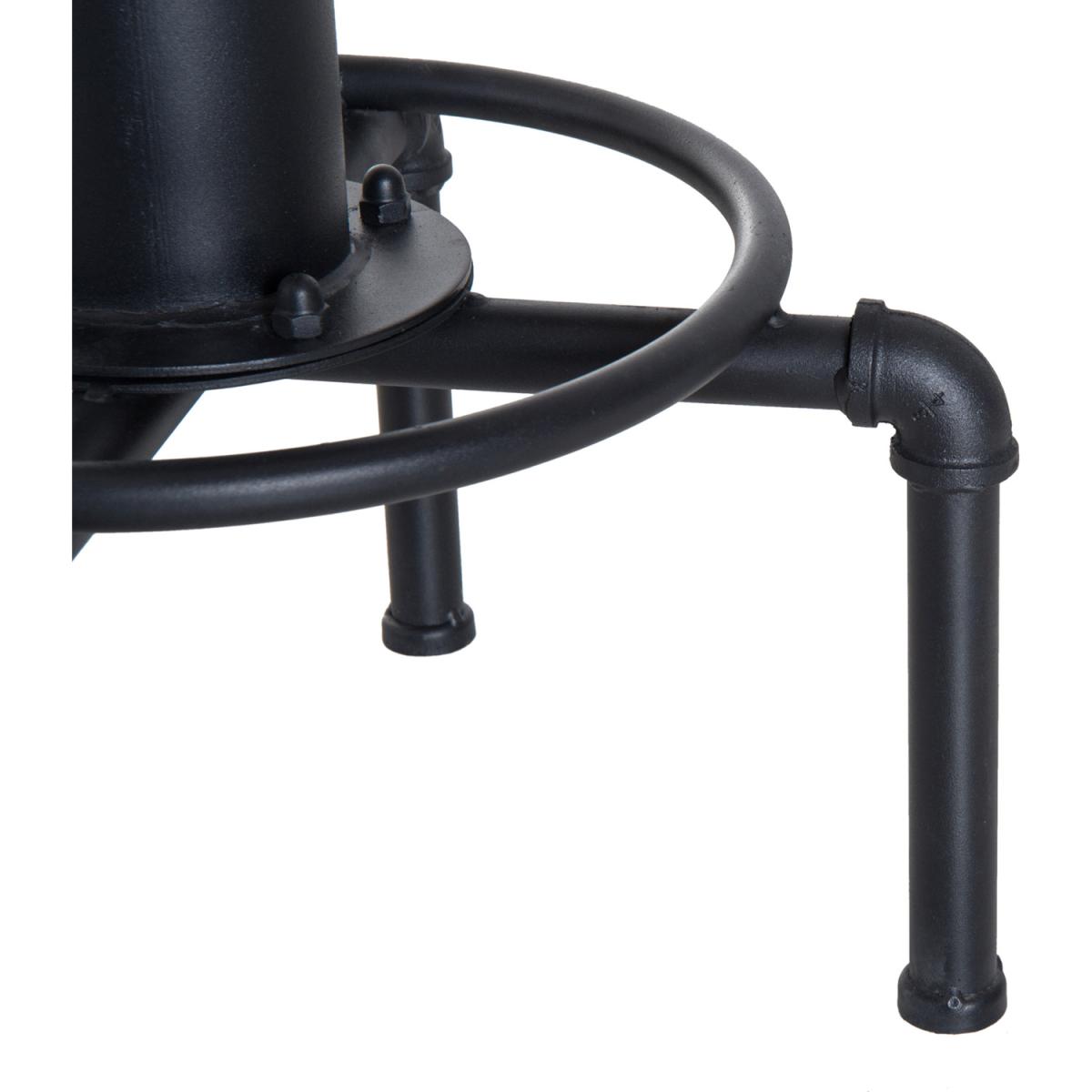 Adjustable Bar Stool Swivel Chair  - Brown, Black – image 5