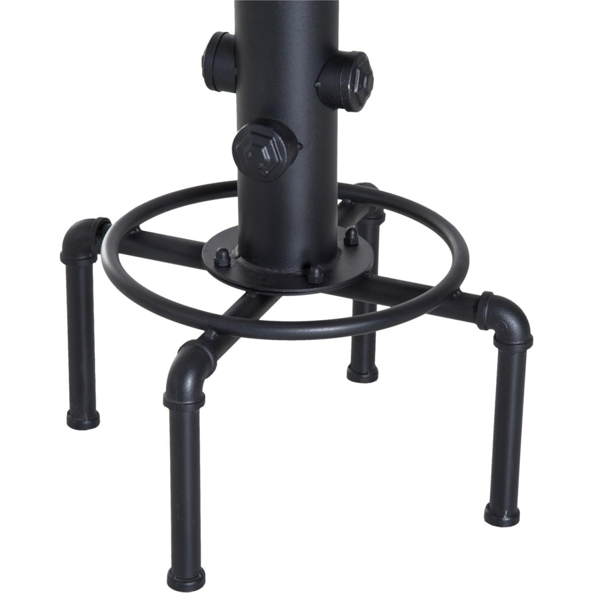 Adjustable Bar Stool Swivel Chair  - Brown, Black – image 8