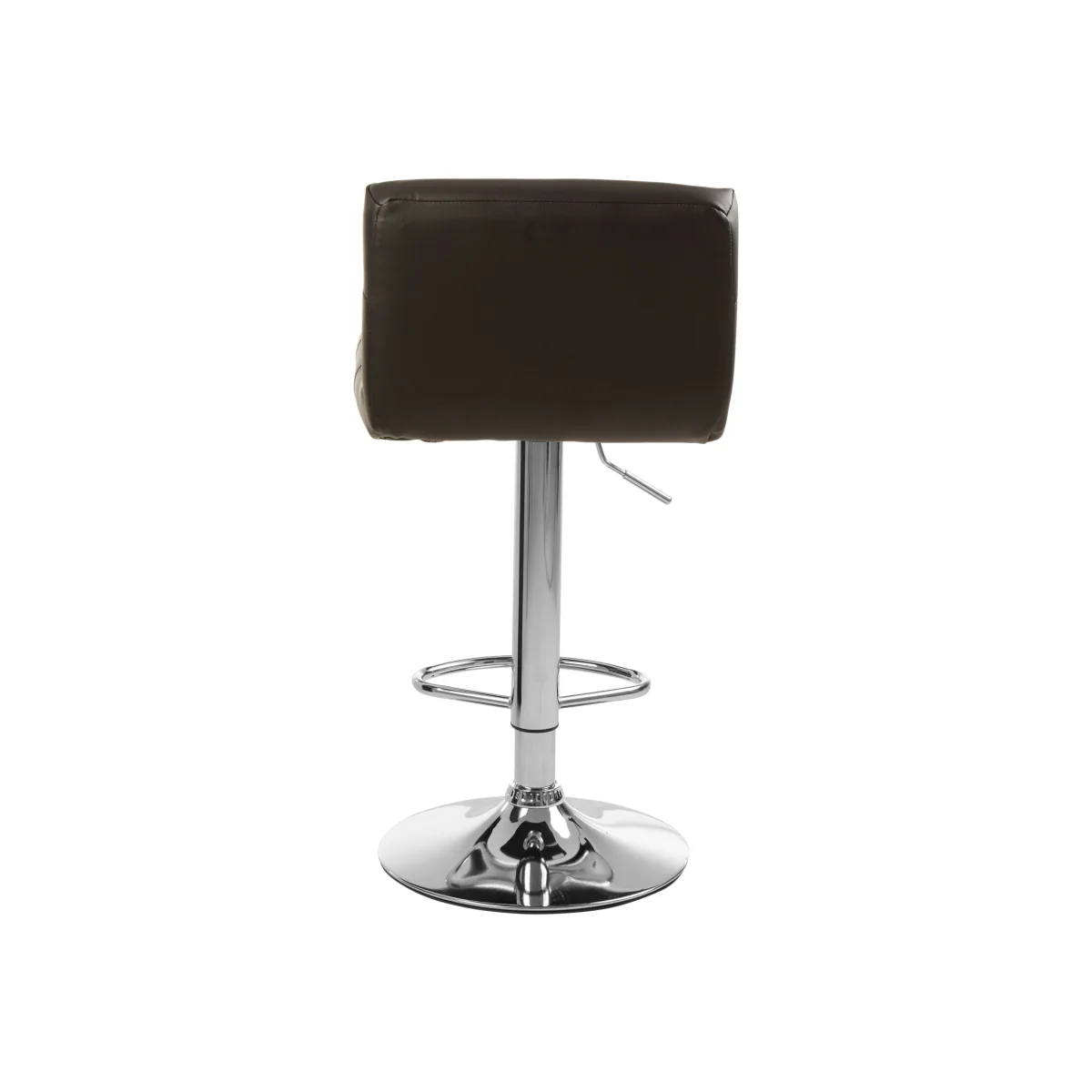 Baina Black Seat Bar Stool With Chrome Base - Black – image 1