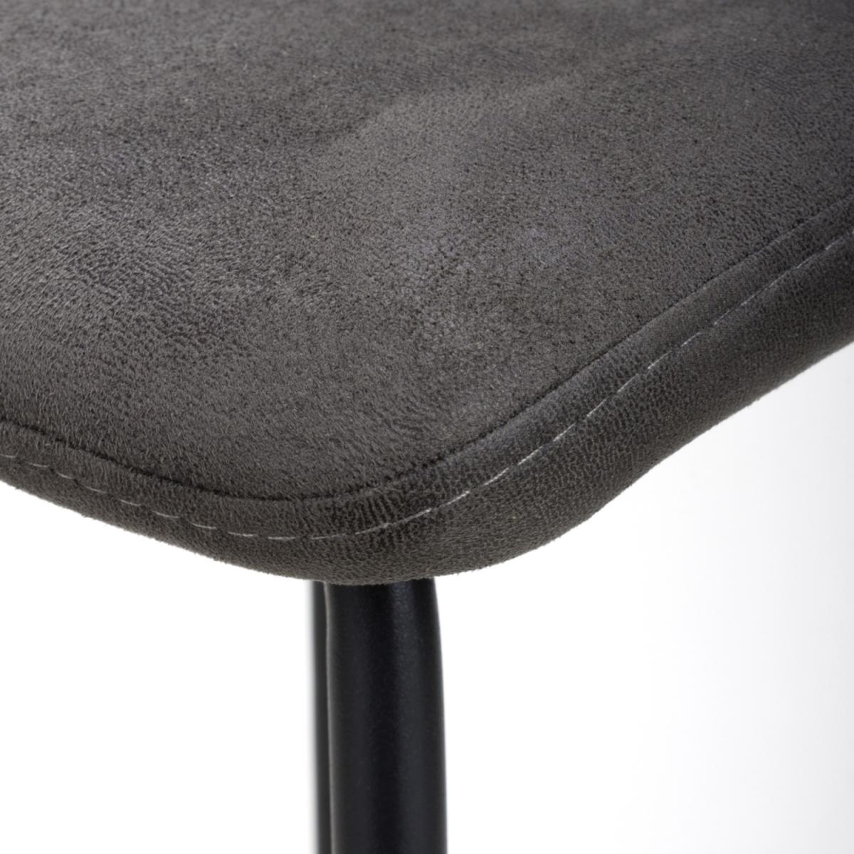Pair of Juno Dark Grey Bar Stools - Dark Grey – image 2