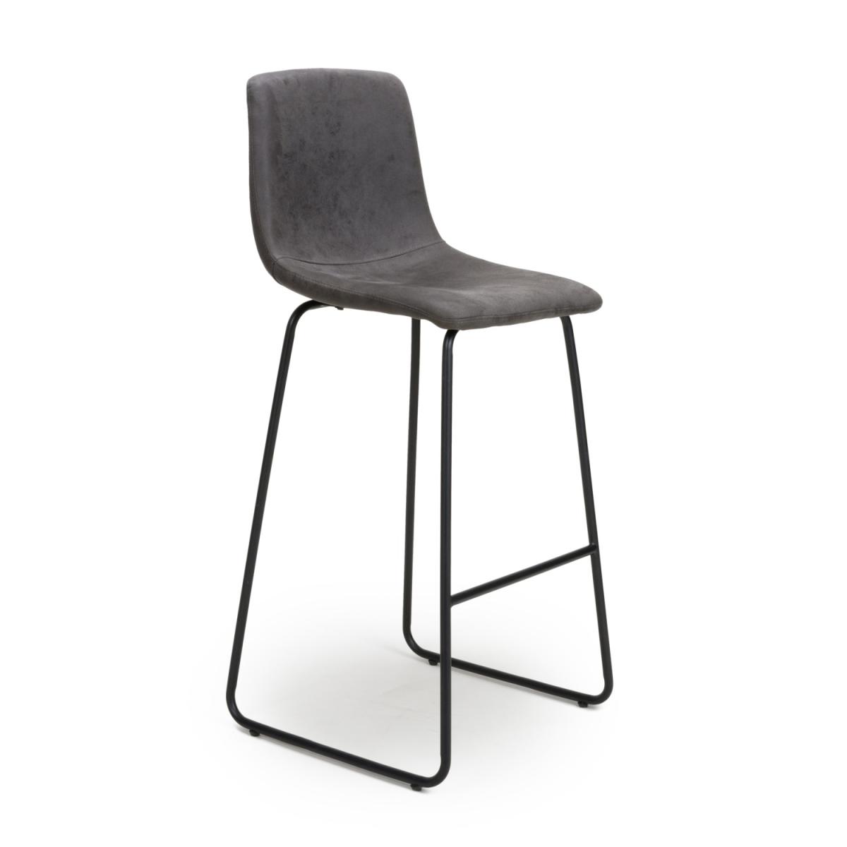 Pair of Juno Dark Grey Bar Stools - Dark Grey – image 3