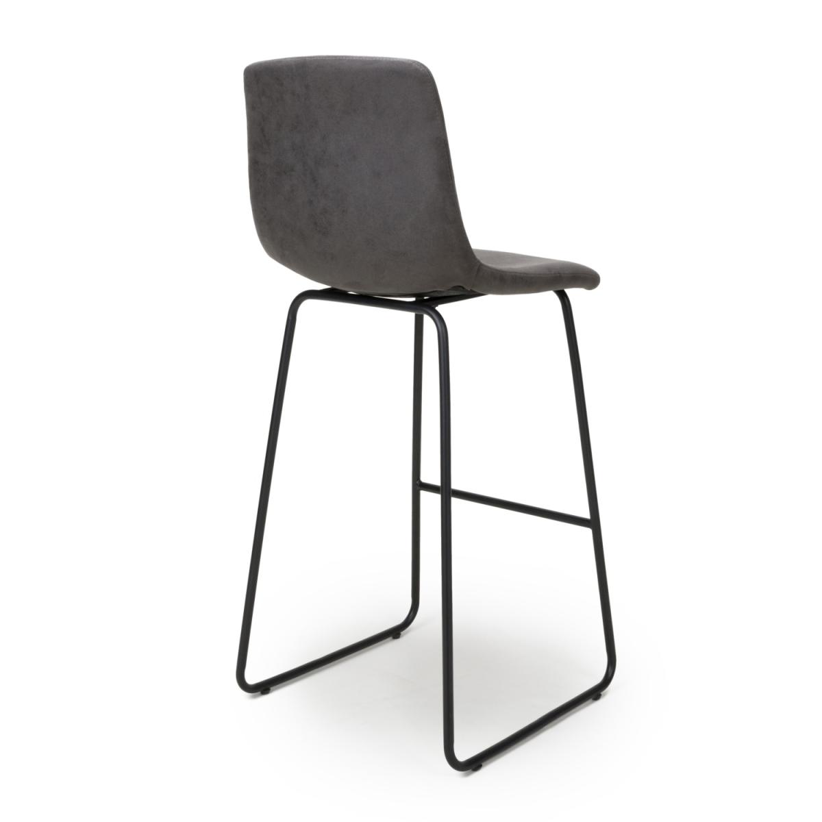 Pair of Juno Dark Grey Bar Stools - Dark Grey – image 4