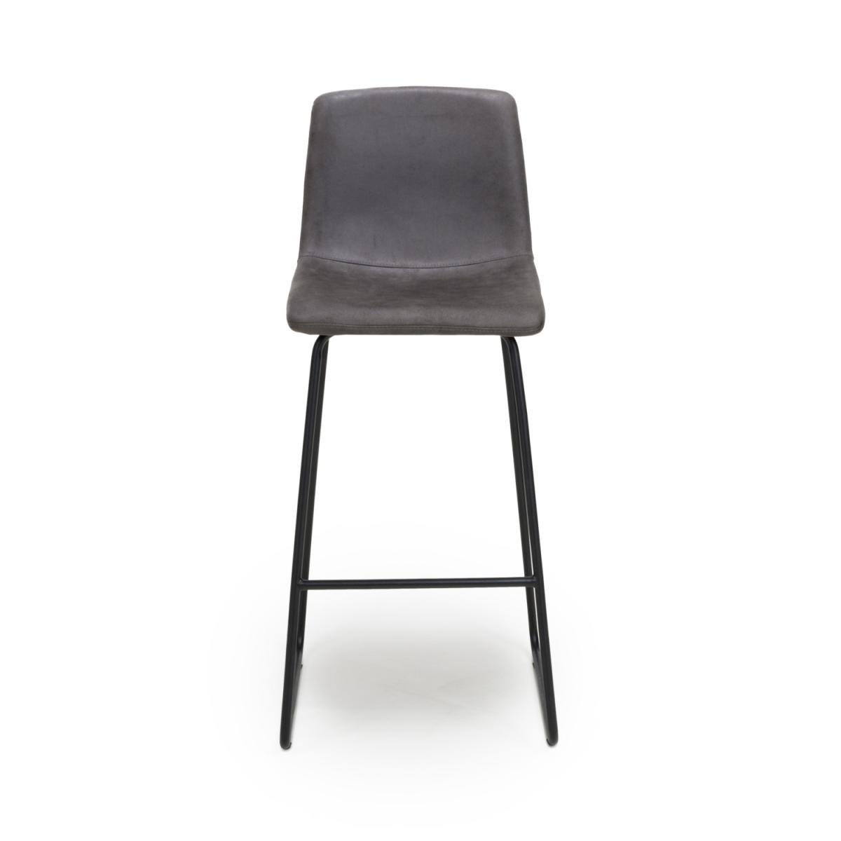 Pair of Juno Dark Grey Bar Stools - Dark Grey – image 6