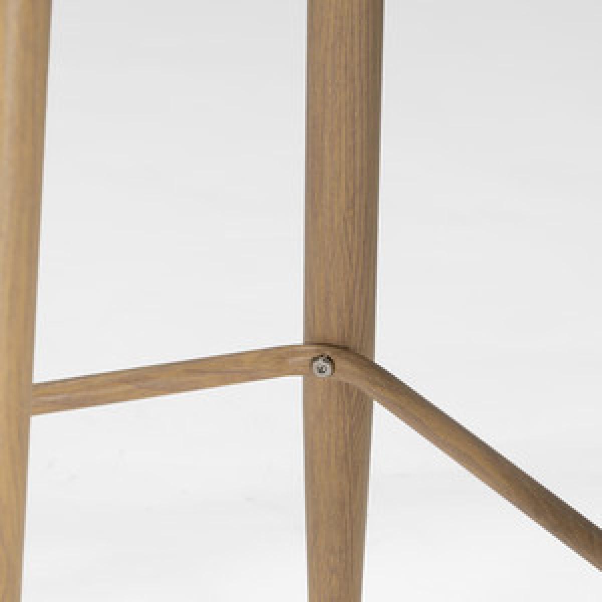 Paige Natural Button Back Bar Stool - Grey – image 17