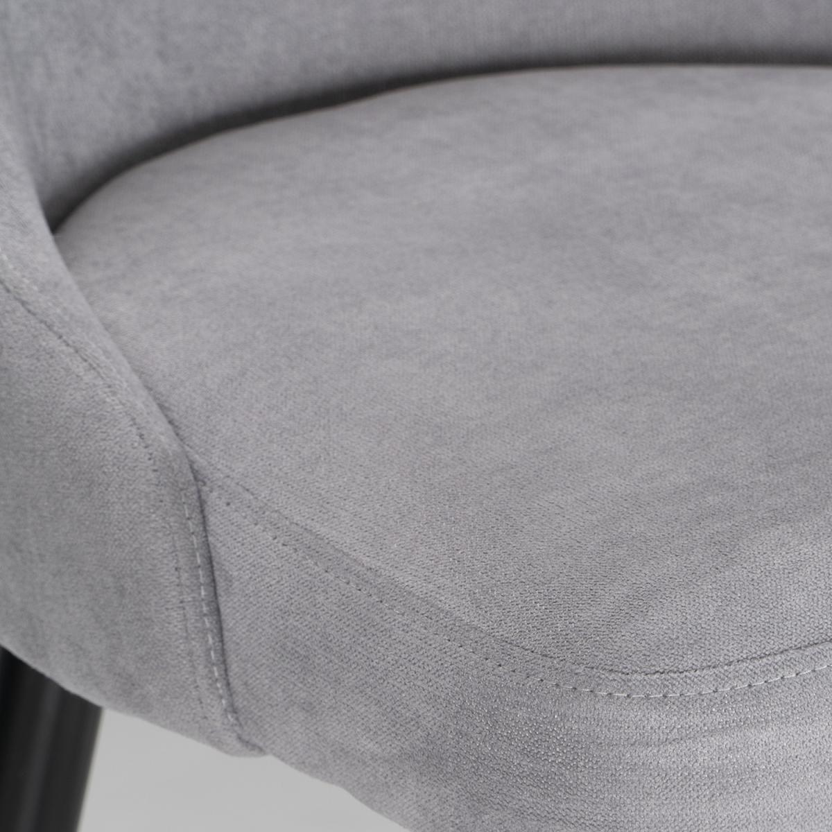 Paige Natural Button Back Bar Stool - Grey – image 9