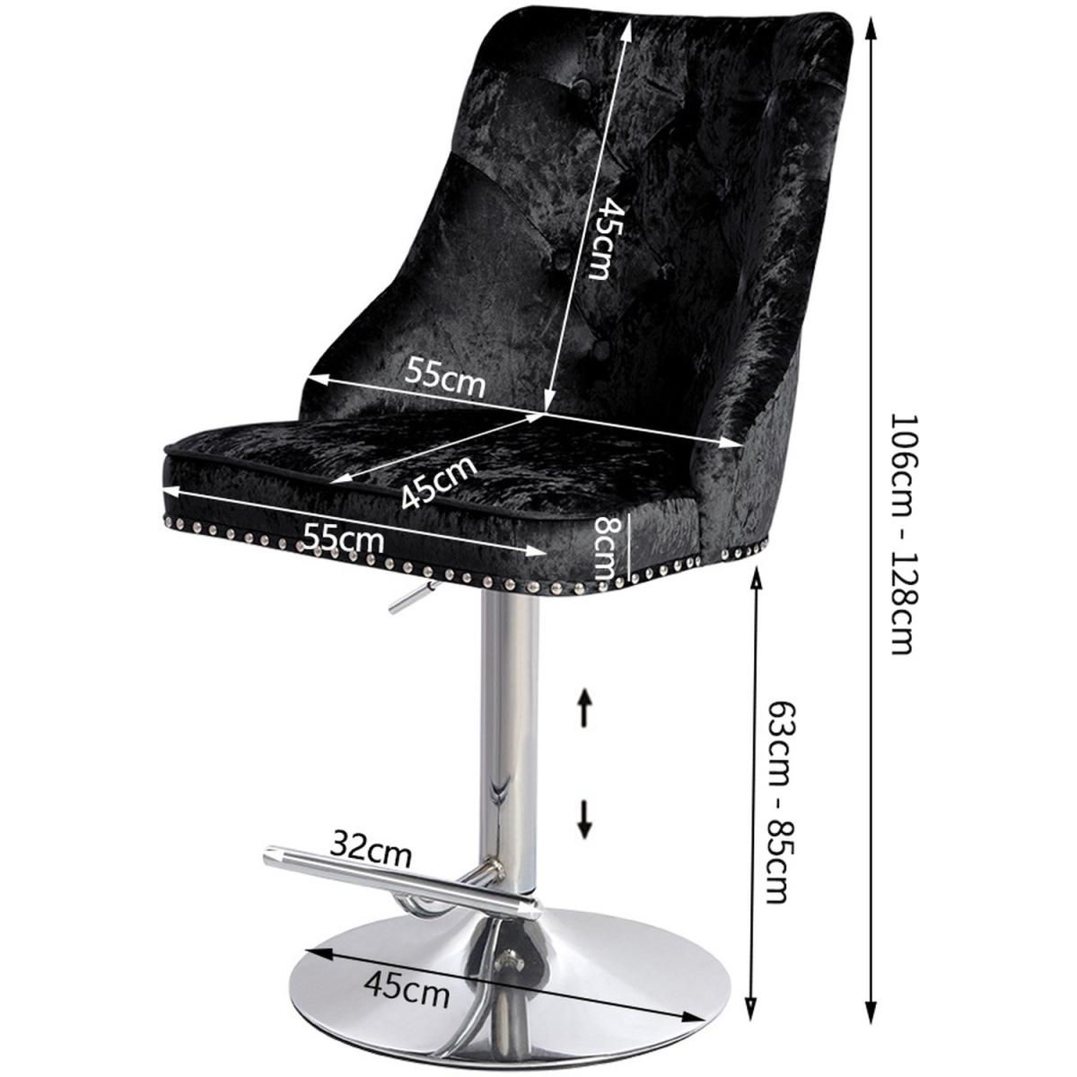 Counter Height Bar Chairs - Black – image 2