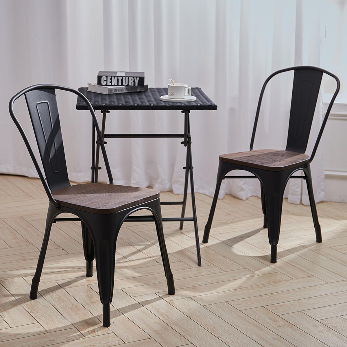 Set of 2 Bar Stool - Black – image 2