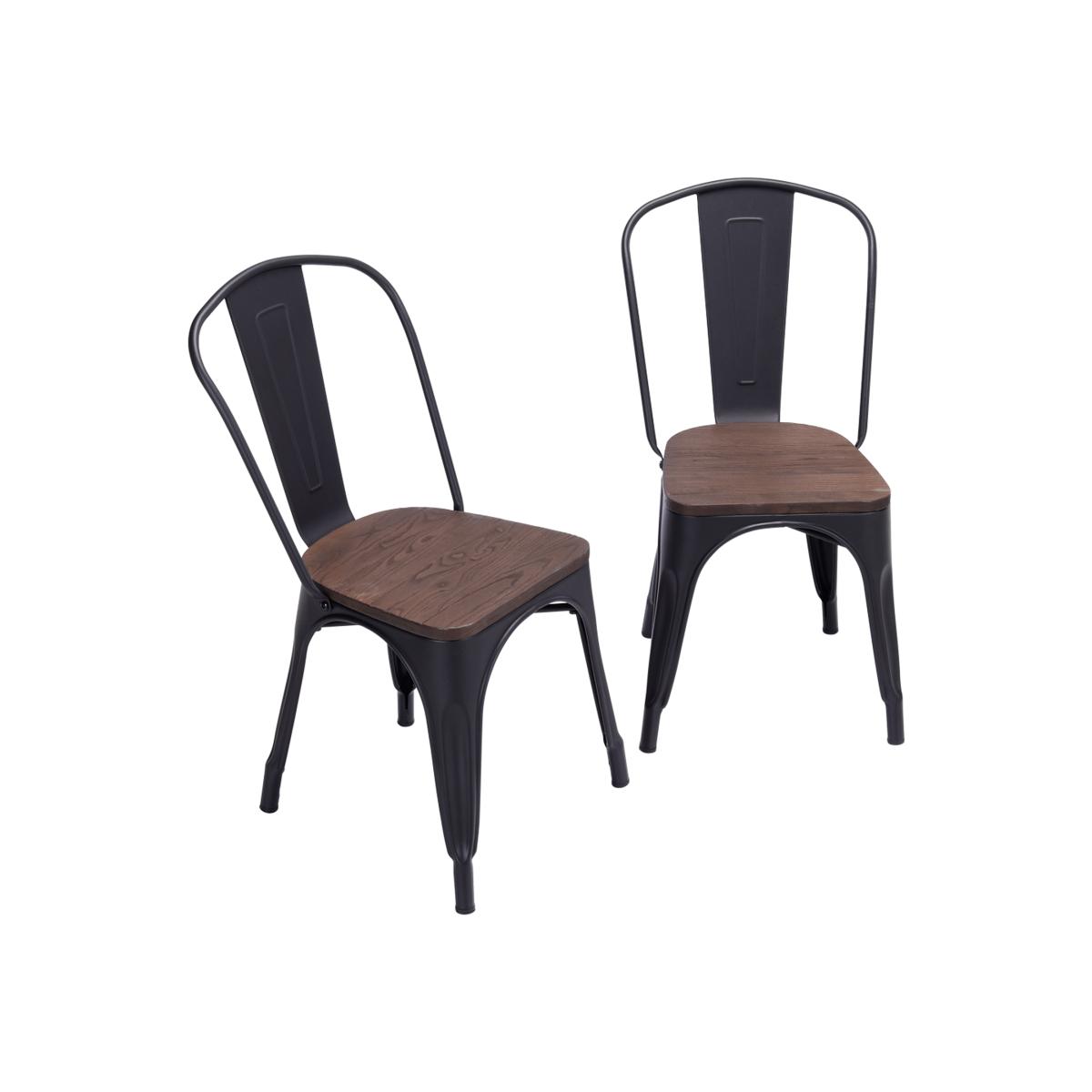 Set of 2 Bar Stool - Black – image 1