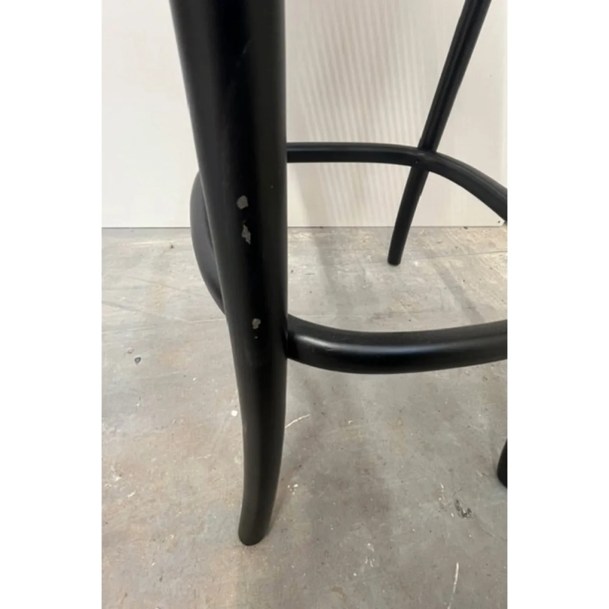 Set of 2 Chez Pitou Wood & Woven Cane Bar Stools in Black - SECONDS – image 8