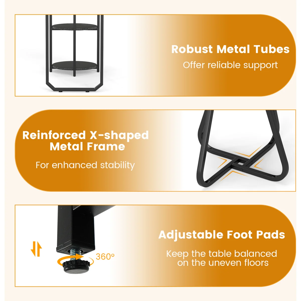 3 Piece Table and Bar Stool Set – image 4