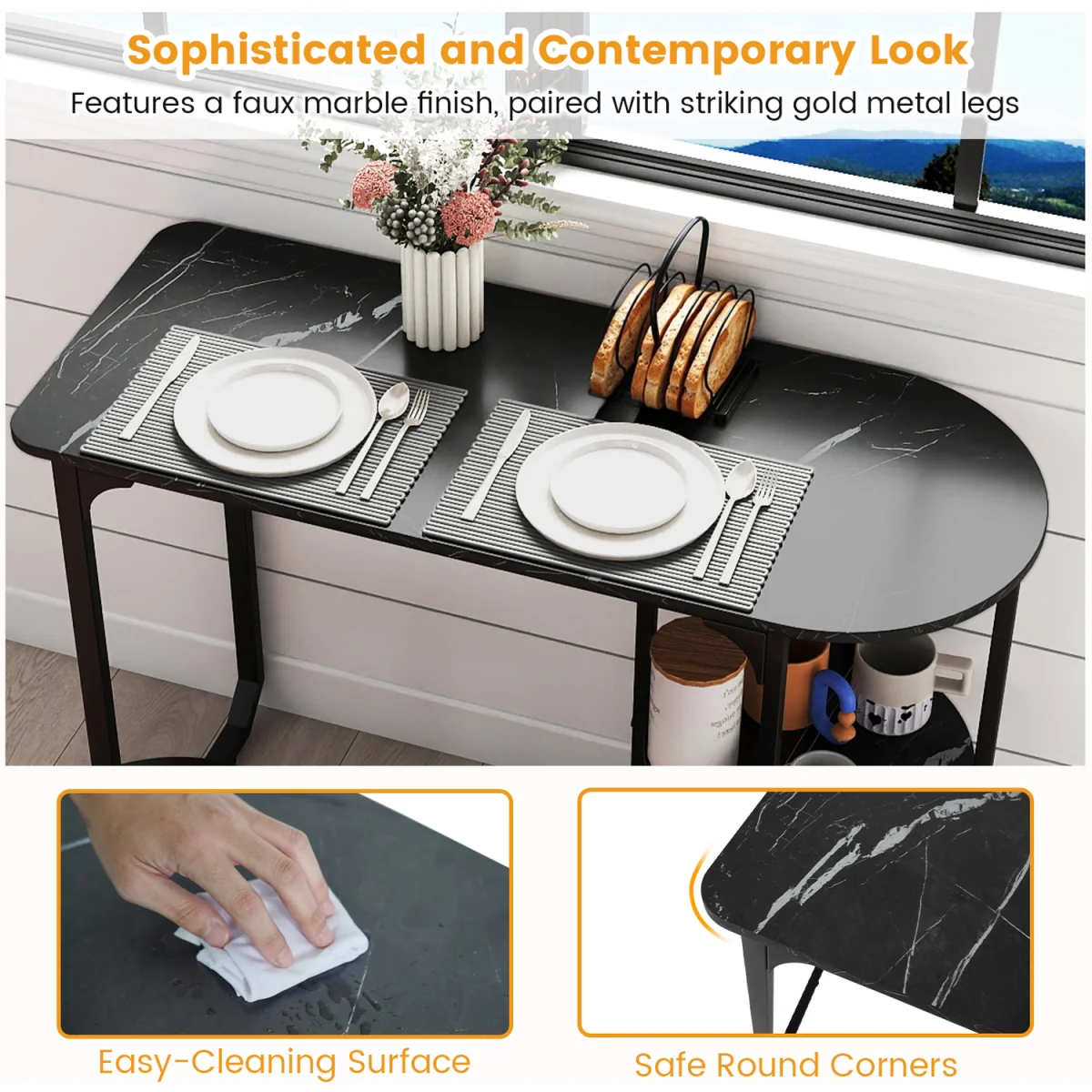 3 Piece Table and Bar Stool Set – image 7