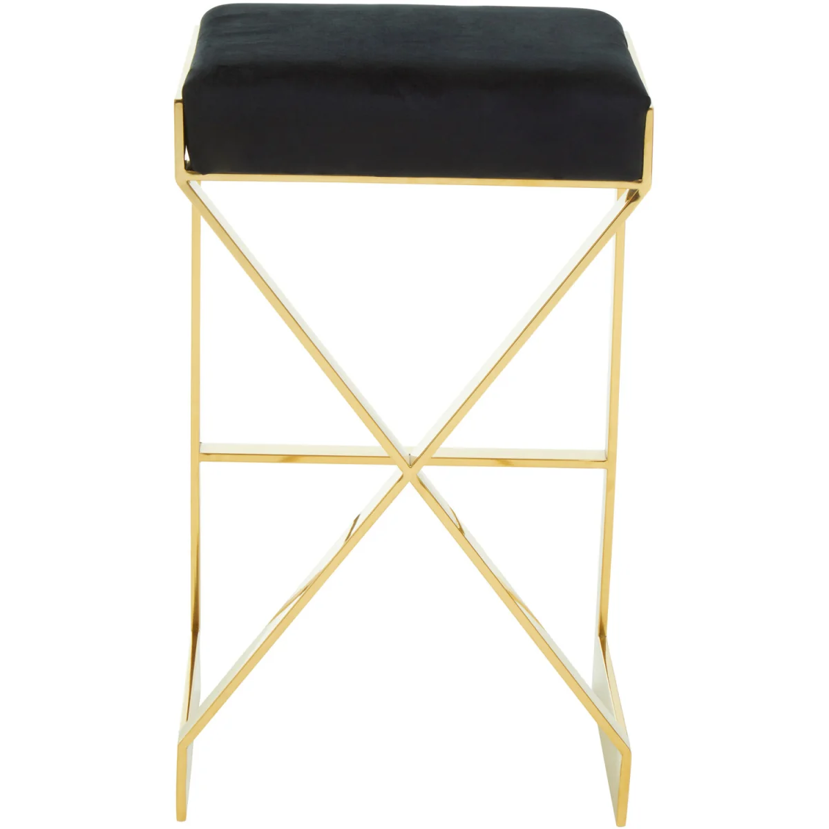 Azalea Black And Gold Finish Bar Stool - Gold – image 2