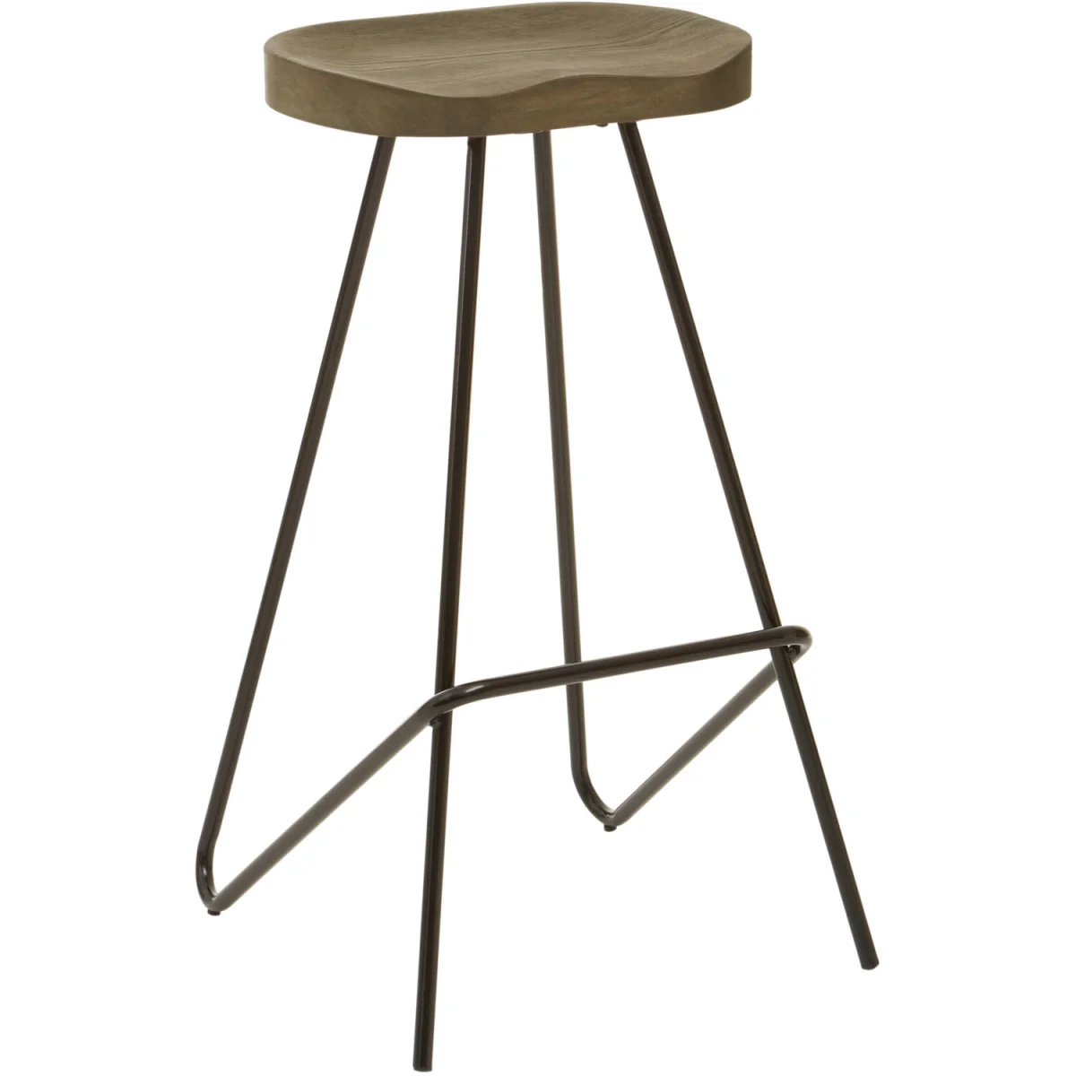 District Elm Wood Bar Stool – image 2