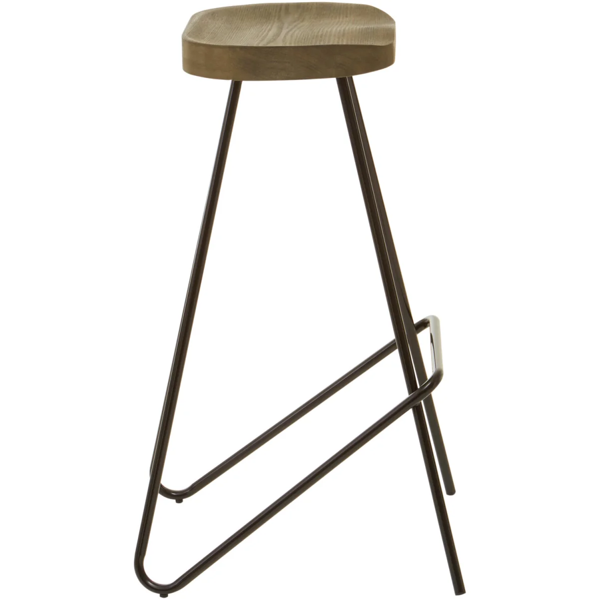 District Elm Wood Bar Stool – image 4