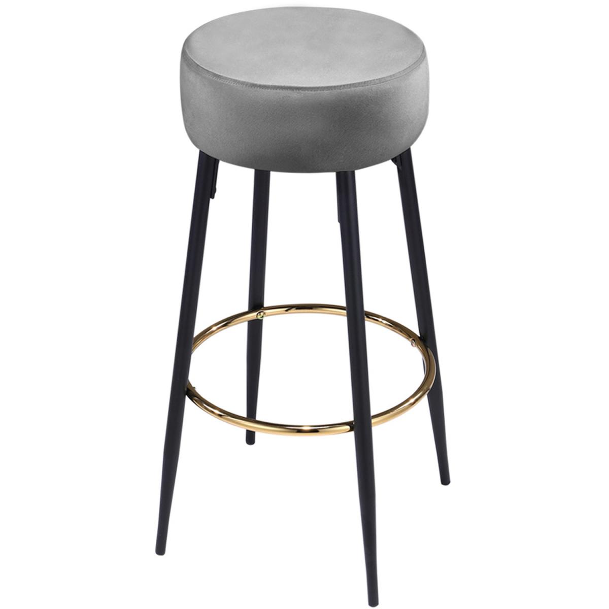 Set of 2 Bar Stools - Grey – image 2