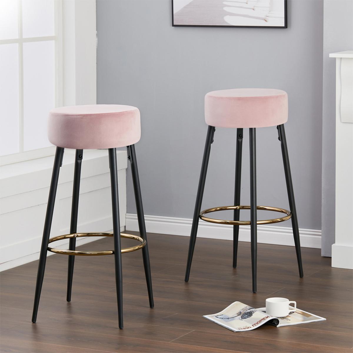 Set of 2 Bar Stools - Grey – image 13