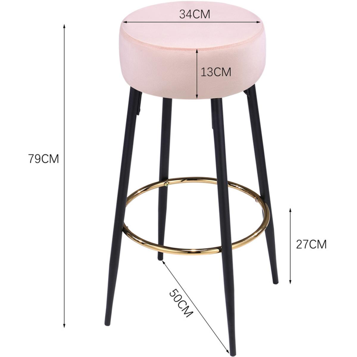 Set of 2 Bar Stools - Grey – image 14