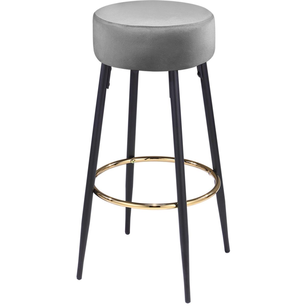Set of 2 Bar Stools - Grey – image 3