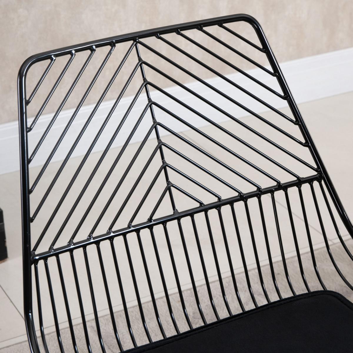 Modern Bar Stools Set of 2 - Black – image 2
