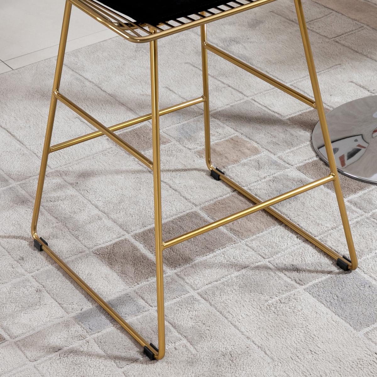 Modern Bar Stools Set of 2 - Black – image 17