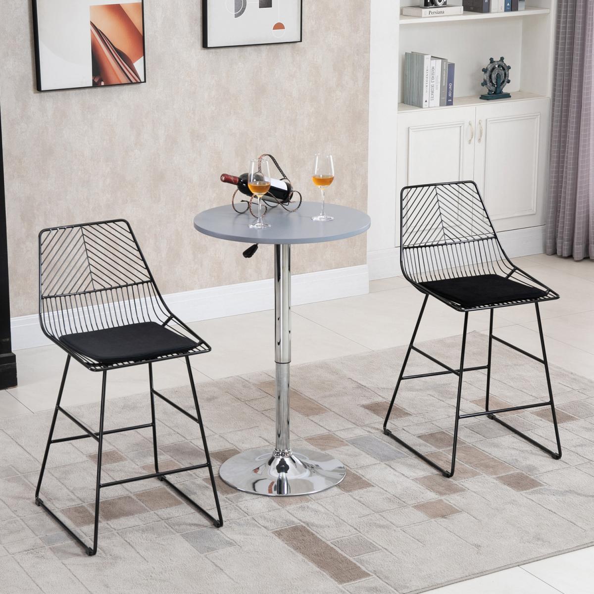 Modern Bar Stools Set of 2 - Black – image 9