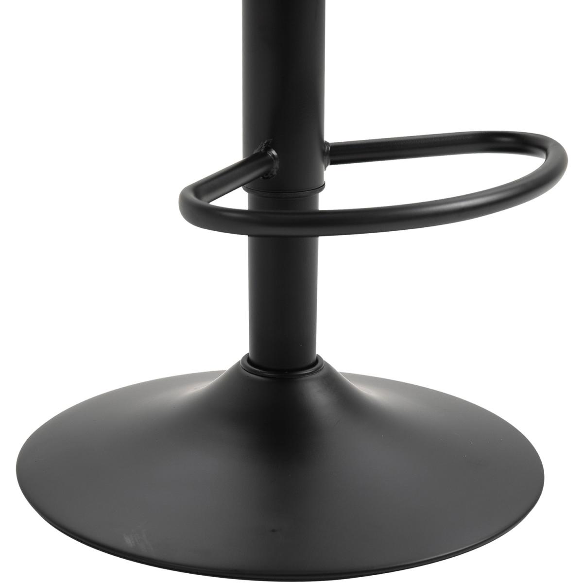 Set Of 2 Microfiber Retro Tub Bar Stools  - Brown and black – image 9