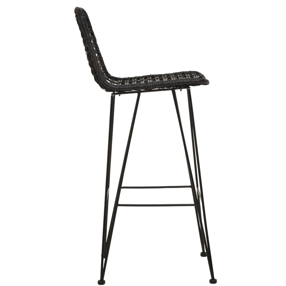 Lagom Black Natural Rattan Bar Chair - Black – image 4
