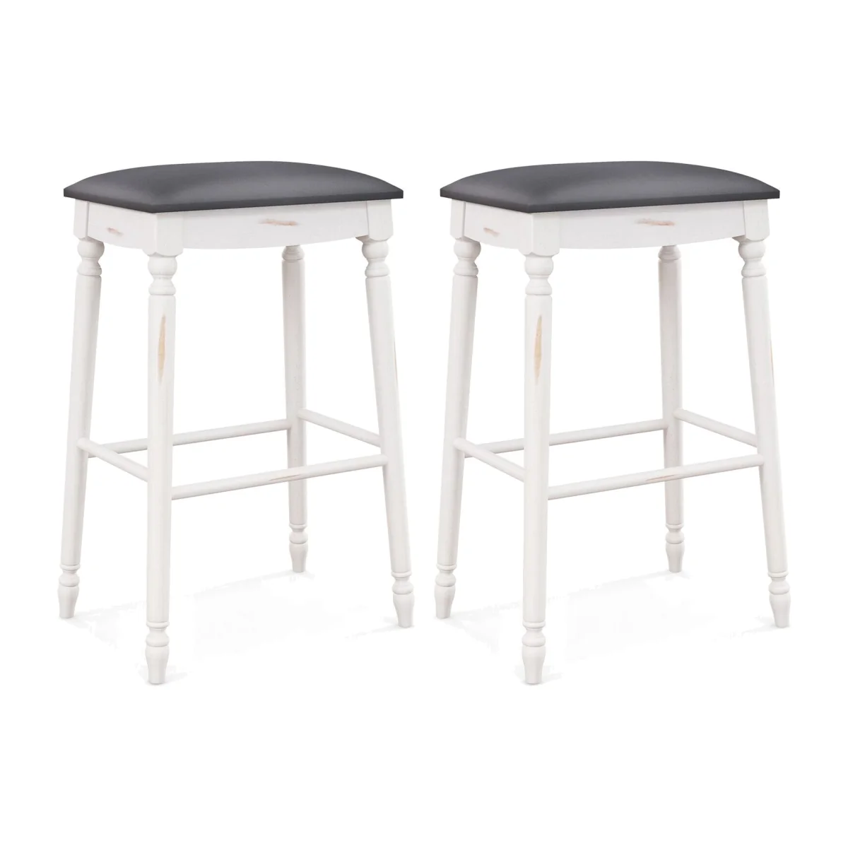 Pack of 2 Modern Dining Bar Stools – image 1