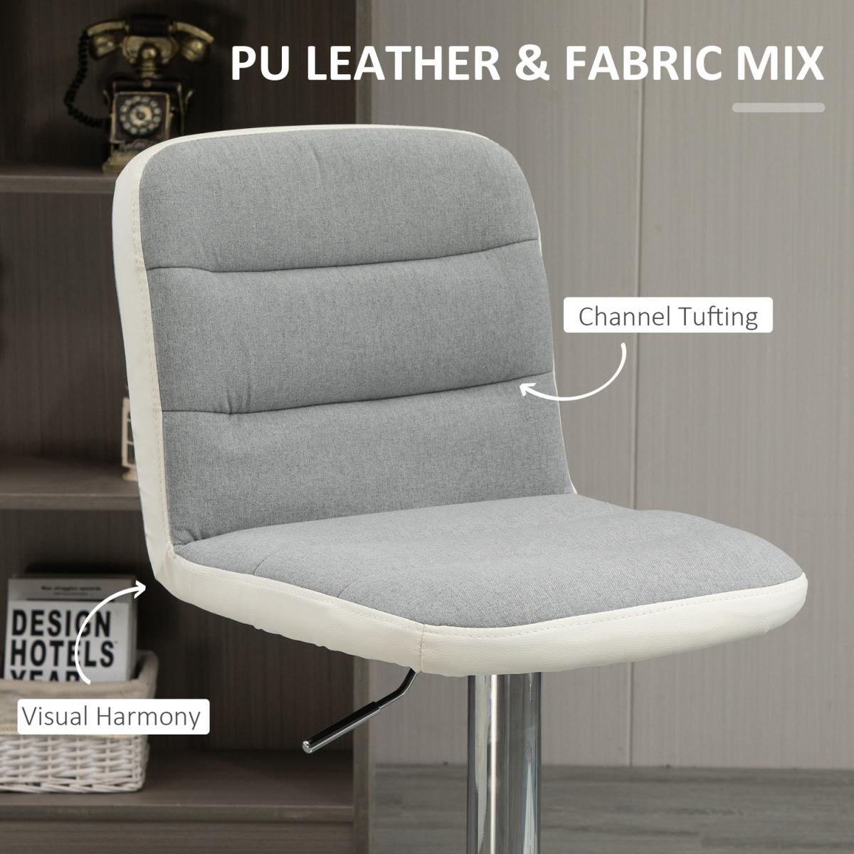 Upholstered Armless Bar Stool Set of 2 - Black – image 11