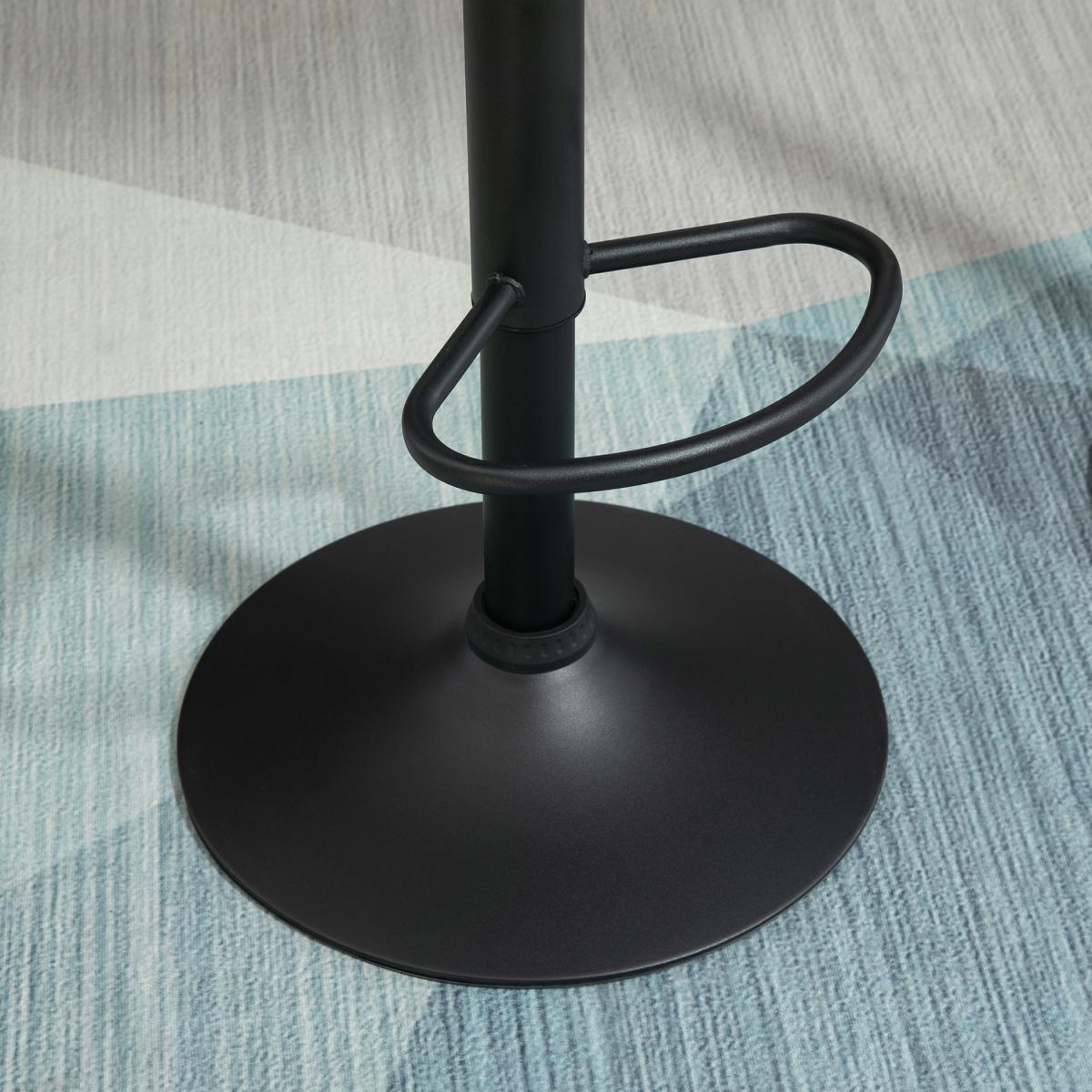 Upholstered Armless Bar Stool Set of 2 - Black – image 6