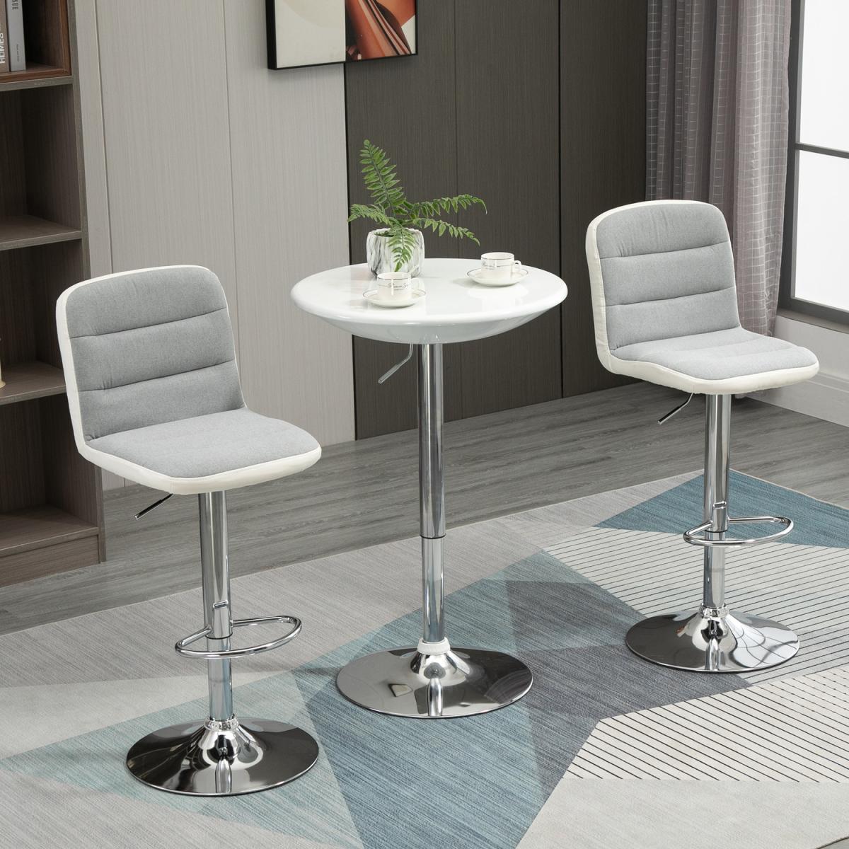 Upholstered Armless Bar Stool Set of 2 - Black – image 8
