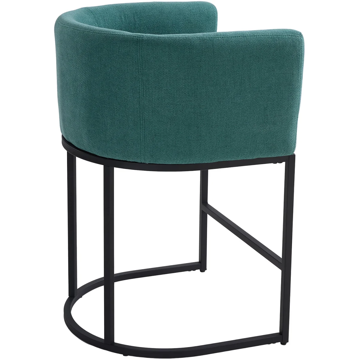 Set of 2 Low Back Upholstered Bar Stools - Green – image 4
