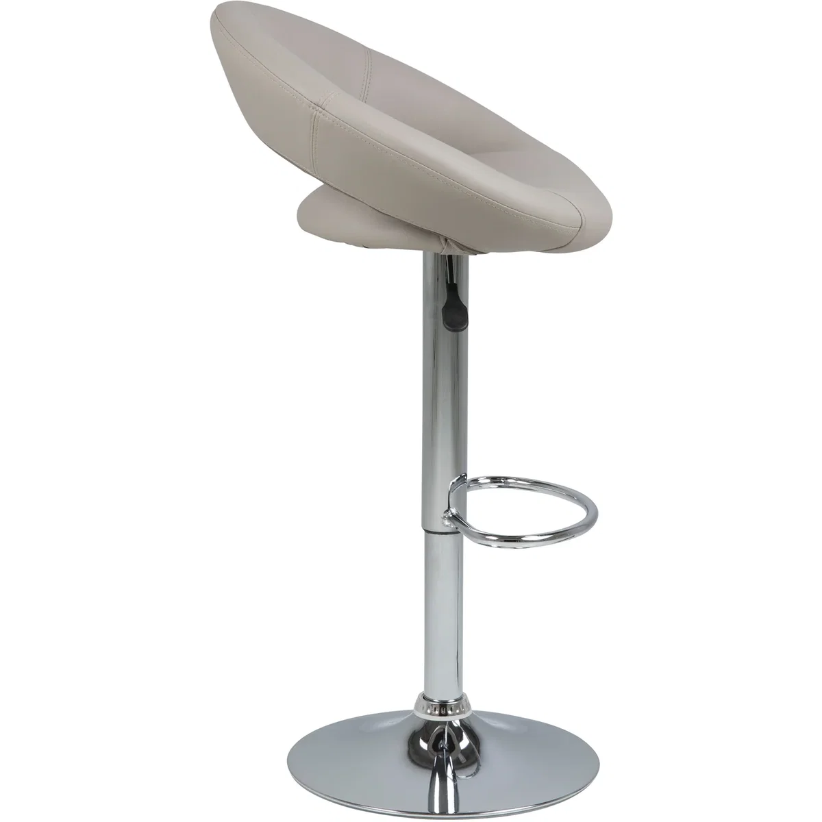 Plump Swivel Bar Stool Open Back - Black – image 5
